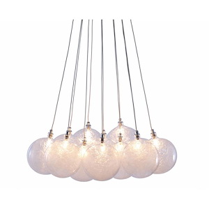 Cosmos - 120W 12 LED Pendant In Modern Style-39.4 Inches Tall and 17.7 Inches Wide