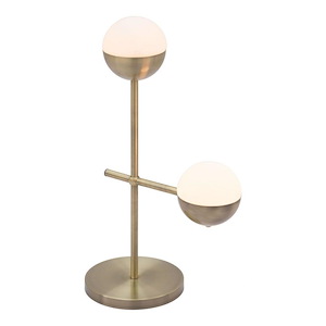 Waterloo - 2 Light Table Lamp In Mid-Century Modern Style-27.2 Inches Tall and 16.5 Inches Wide
