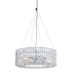 Jena - 3 Light Chandelier In Glam Style-119.3 Inches Tall and 23.2 Inches Wide