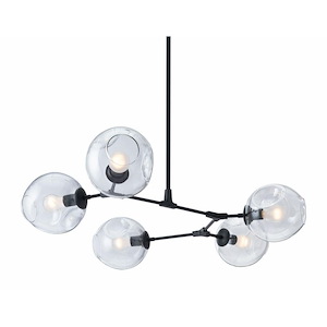 Odense - 5 Light Pendant In Modern Style-57.1 Inches Tall and 49.2 Inches Wide