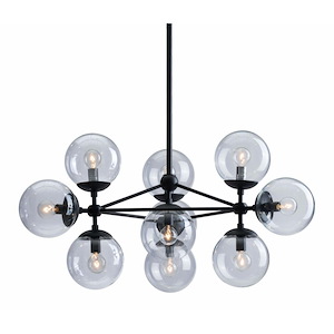 Belfast - 10 Light Pendant In Mid-Century Modern Style-61.8 Inches Tall and 29.9 Inches Wide