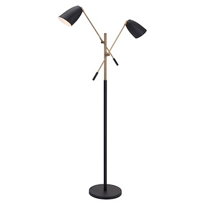 Tanner - 2 Light Floor Lamp In Modern Style-66.1 Inches Tall and 42.1 Inches Wide