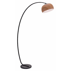 Brentwood - 1 Light Floor Lamp In Modern Style-76 Inches Tall and 46.5 Inches Wide