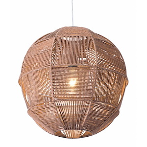 Florence - 1 Light Pendant In Modern Style-135.4 Inches Tall and 19.7 Inches Wide