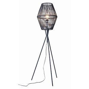 Billie - 1 Light Floor Lamp In Modern Style-59.3 Inches Tall and 21.7 Inches Wide