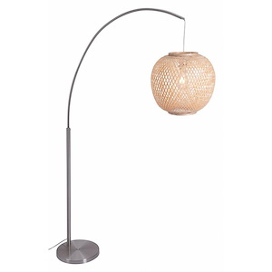 Halzey - 1 Light Floor Lamp In Modern Style-72.8 Inches Tall and 54.3 Inches Wide