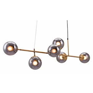 Gisela - 6 Light Pendant In Modern Style-137.4 Inches Tall and 51.2 Inches Wide