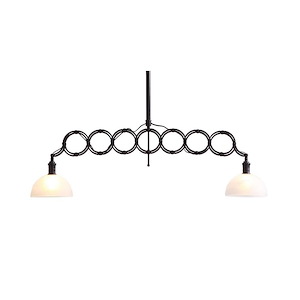 Jade - 2 Light Pendant In Industrial Style-49 Inches Tall and 40.9 Inches Wide