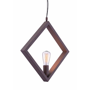 Rotorura - 1 Light Pendant In Industrial Style-17.7 Inches Tall and 17.7 Inches Wide