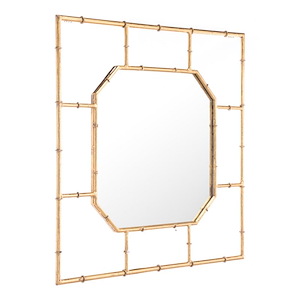 Bamboo - Mirror In Modern Style-26.2 Inches Tall and 26.2 Inches Wide