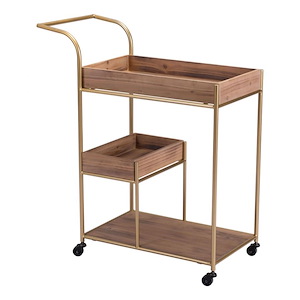 Bar - Bar Cart In Modern Style-34.6 Inches Tall and 30.3 Inches Wide