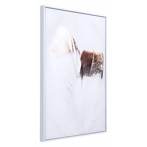 Delicate Feather - Wall Art In Modern Style-36.6 Inches Tall and 24.8 Inches Wide