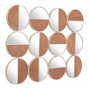 Cycle - Mirror In Modern Style-27 Inches Tall and 35.4 Inches Wide
