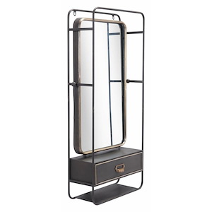 Industrial - Mirror In Modern Style-39.4 Inches Tall and 19.5 Inches Wide - 1026638