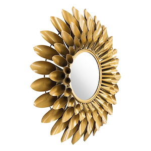 Sunflower - Mirror In Glam Style-31.5 Inches Tall and 31.5 Inches Wide